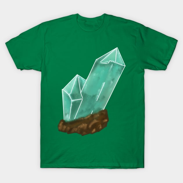 Emerald Crystal May Birthstone T-Shirt by DesignsBySaxton